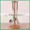 Portable assembly bamboo cooking utensil rack & holder