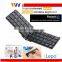 Ultra Thin Bluetooth Wireless Foldable Full Size Keypad Chocolate Mini Keyboard
