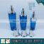 Bule coloured cosmetic packaging glass bottles and jars