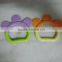 Eco-friendly Rabbit head different color design Silicone Baby Teether