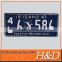 USA Customizable rectangular aluminum number plate