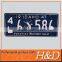 Cheap Aluminum license aluminum brass number plate