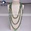 2016 most popular baroque pearls freshwater layer pearl necklace in green color