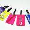 Custom Made Soft PVC Luggage Tag with Name Label/ silicone soft pvc luggage tag