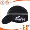 Factory price! custom outdoor printed flat brim specialized cycling caps,printed 3 panel cycling cap blank from china manufactur