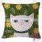 large sofa waist cat printed cushion