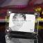 New Arrival Fashion Home Decorative K9 Best Quality in Crystal Crafts 3d Crystal Cube Photo Frame