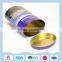 Metal oval crisp biscuits packaging tin can