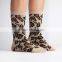 woman socks fashion leopard striped woman socks womans decorative socks