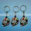 Promotional gift 2D logo effect Custom pvc soft rubber keychains