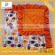 Personalized Owl Orange Ruffled Baby Blanket In Handmade
