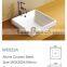 New square small ceramic Counter Top Wash Basin