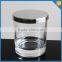 High quality cylinder handmade clear candle glass with lid