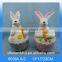 Cutely ceramic easter rabbit / bunny as easter decoration