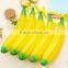 Hot Sale Novelty Silicone Portable handle Fruits Shape Banana shape zipper Coin Pencil Case Purse Bag Wallet Pouch