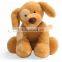 Factory custom wholesale handmade stuffed big head plush brown dog