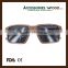 2016 Zebra Wood Sunglasses High Quality and Unique Design with Customized Logo for Unisex