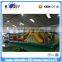 Hot selling plam obstacle green inflatable obstacle course for kids