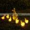 Little duck animal figurines solar sensor lights