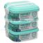 Layer Adjustable Fridge Durable Plastic Lunch Container with Carrying belt