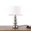 modern glass base and hemp rope table lamp with fabric shade table lights hot selling