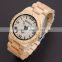 2014 New fashion gifts handmade wood watch for ladies Vintage wood watch with quartz movement in large stock