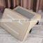 Cube fabric ottoman stool