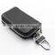 customized durable genuine leather key case car key bag with zipper