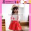 2015 Fashion One Piece Korean Style Princess Dress High Quality Printed Cheaper Princess Frock Design Dress
