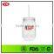 720 ml Single wall translucent mason jar plastic with metal lid