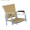Modern leisure stacking pe rattan chair outdoor wicker furniture