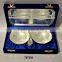 Brass Ice Cream Cups Set 12 pieces Silver Plated