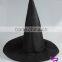 Black non-woven fabrics Halloween hats witch hat