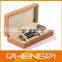 Best Sell factory custom made beige leather gift boxes for pens (ZDS-F346)
