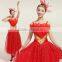 Chorus Stage Atmosphere the Opening Dance Show New Suit Modern Dance Long Sequined Veil