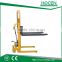 500kg, lifting height 1600mm manual hand stacker forklift