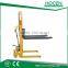 500kg, lifting height 1600mm manual hand stacker forklift