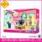 Cute plastic princess dolls for dress-up game