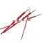 Promotional large size red wooden handle white nylon hair artist paint brush set for acrylic oil watercolors