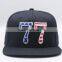 New Arrival Custom Multicolor 3D Puff Embroidery Snapback Black