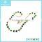 Yiwu Elegant Green Shine Crystal Copper Chain Necklace 2015