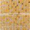 Ice-crack golden crystal glass mosaic tiles using indoor
