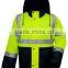 yellow safety reflective jacket ,reflective safety light jacket,work jacket with reflective stripes