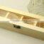 true pine unfinished wood tea box,4 bags tea wooden box,glass lid wooden box