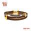 Latest fashion new design charm stingray leather bracelet with magnetic clasp