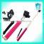 Pink Wired Monopod Selfie Stick for all cell phone