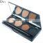 Three color sable hair single eyebrow brush with palette