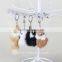 Fluffy Rabbit Foot Plush Leather Keychain Animal