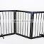 63 inch free standing folding wooden pet gate dog fence