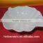 High quality star hotel white ceramic large sized leaf shaped fruit dish